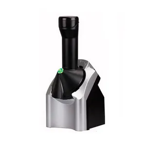 Manufacturer wholesale Silver black, push-button type ice cream machine for home/