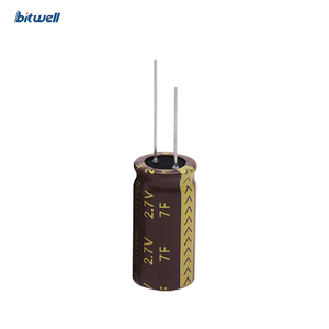 Super condensateur cylindrique BITWELL série BWM, 2,7 V 7F, haute qualité à bas <span class=keywords><strong>prix</strong></span>, <span class=keywords><strong>pour</strong></span> instruments de <span class=keywords><strong>voiture</strong></span> - Product Image 2