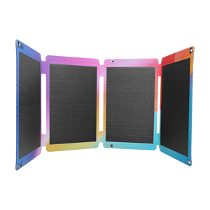 Panneau solaire portable pliable 30W pour camping et randonnée, générateur solaire avec interface USB, chargeur de téléphone et d'ordinateur portable, mini panneau PV - Product Image 4