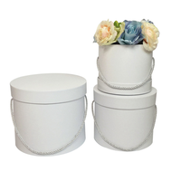 Caja de papel de forma redonda para jabón, embalaje de flores de rosa, bonita caja de papel (cutie transafiri cu), precio al por mayor