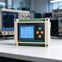 Compteur d'énergie multi-boucles sur rail DIN, 4 circuits triphasés 5A, sortie RS485 Modbus DO, écran LCD pour la surveillance des circuits de branche