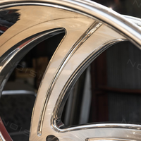 Jantes forgées Trakas 24x10 26x10 6x135 6x139.7 personnalisées, échelonnées, polies, 5 branches pour Ford F150 Chevy Silverado Pro Wheel