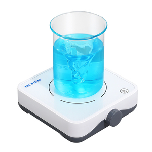 خلاط مغناطيسي صغير محمول جديد من LICHEN بتصميم خفيف الوزن وسطح من الزجاج المقوى بسرعة 1500 دورة في الدقيقة وسعة 0.5/1 لتر مع محرك تيار مستمر - Product Image 3