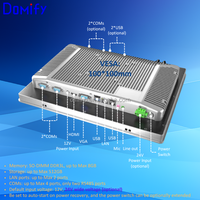 Domify-Monitor de pantalla táctil industrial J1900 de 18,5 pulgadas, a prueba de polvo, completamente cerrado, capacitivo, DDR3, PC todo en uno