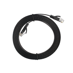 Câble réseau plat Cat6 D-sunty, câble Ethernet RJ45 haute vitesse, cuivre massif, PVC noir - Product Image 3