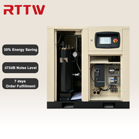 Compresseur d'air à vis à vitesse variable PM de marque RTTW, haute qualité, industriel, 22KW 30HP IP23 400V50HZ