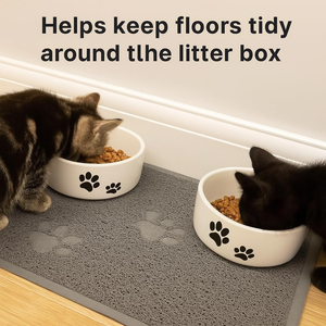 Eco-Friendly PVC Rectangular Pet Mat Anti-Takeout <b>Cat</b> Litter <b>Box</b> Floor Mat with <b>Cat</b> Foot Mat for Dogs for <b>Cat</b> Owners - Product Image 4