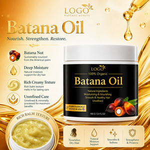 Baume capillaire à l'huile de Batana bio pour cheveux secs et abîmés, hydratation intense, soin du cuir chevelu et brillance saine et lisse - Product Image 3