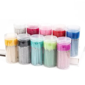 50 brosses à mascara jetables avec manche en nylon cristallin pour cils et sourcils - Product Image 4