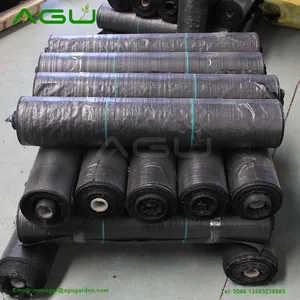 Heavy Duty Plastic UV Weed Block Woven Agriculture Fabric Anti Weed Mat Garden Weed Barrier Fabric With Planting Holes