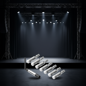 Transmisor y Receptor DMX Inalámbrico Vevor, 8 Piezas, Equipo de Iluminación para Escenario Plateado - Product Image 2