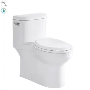 New product top quality cheap s trap wc Siphon Flushing one piece water closet washroom CUPC white ceramic piss wc toilet bowl