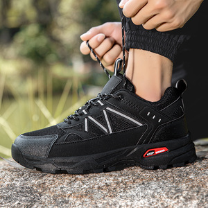 Chaussures de randonnée pour hommes, bout rond, tige en mesh synthétique, semelle extérieure en caoutchouc, semelle intermédiaire en EVA, respirantes, pour la marche en plein air en été, taille US 14 - Product Image 4
