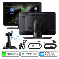 Ottocast Écran portable 7 pouces CarPlay Android Auto pour rétrofit de voitures anciennes, MicroSD FM AUX, Haut-parleur intégré, Vente en gros agréée