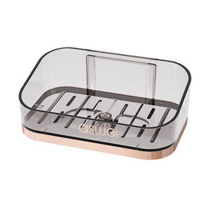 Home High-End <b>Wall</b>-Mounted <b>Double</b>-Layer Soap <b>Box</b> Portable Punch-Free Storage Rack for Bathroom and Toilet - Product Image 5