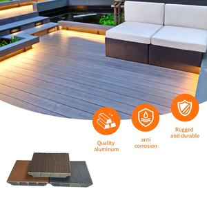 Xingqiu Bois Plastique Composite Decking Ignifuge Étanche Écologique Antidérapant Conception Moderne Utilisation Extérieure Modèle Guangdong - Product Image 1