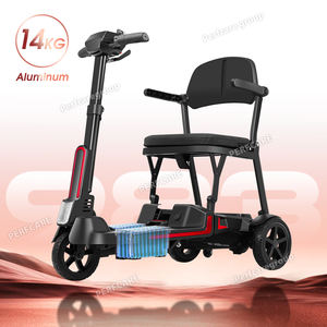 <span class=keywords><strong>Scooter</strong></span> Ligero Todoterreno <span class=keywords><strong>de</strong></span> <span class=keywords><strong>Movilidad</strong></span> Plegable <span class=keywords><strong>de</strong></span> 14 kg, <span class=keywords><strong>de</strong></span> Aluminio, con Batería Dual, Faro LED, para Personas con Discapacidad - Product Image 3