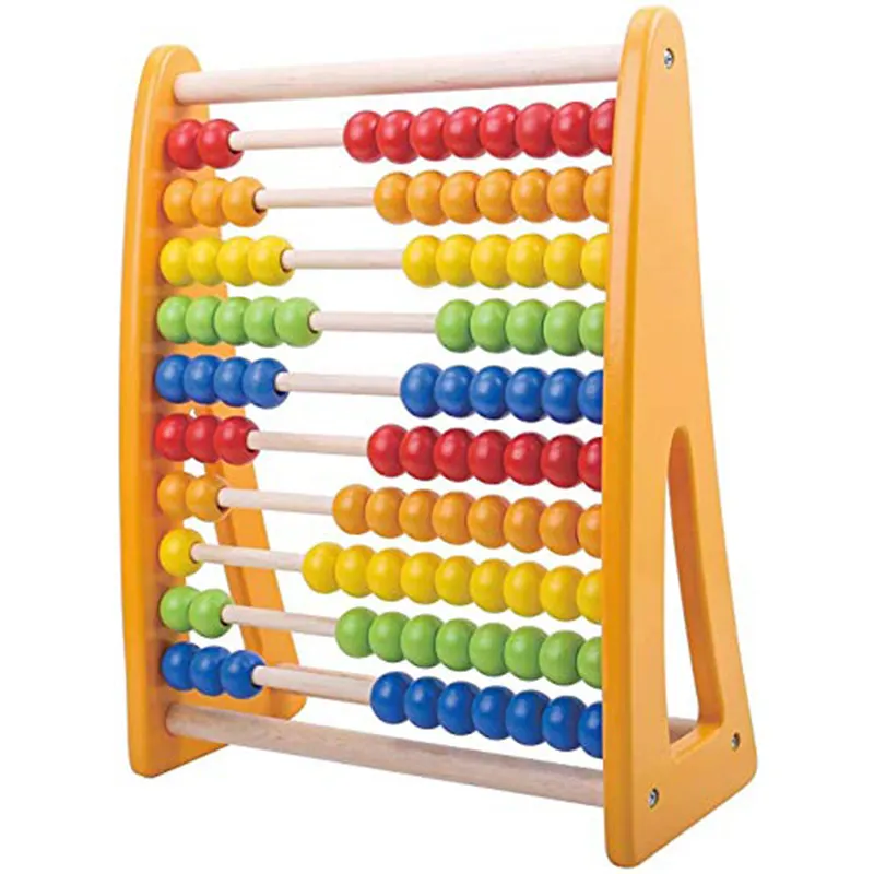 Kindertelabacus Voor Kinderen Wiskunde-Houten Telspeelgoed Voor Peuters-Montessori Wiskunde Kralen-Educatief Speelgoed Voor Kleuters Meisje