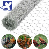 Grillage hexagonal galvanisé pour poulailler, clôture en treillis métallique, filet pour volailles, barrière animale pour projets d'artisanat