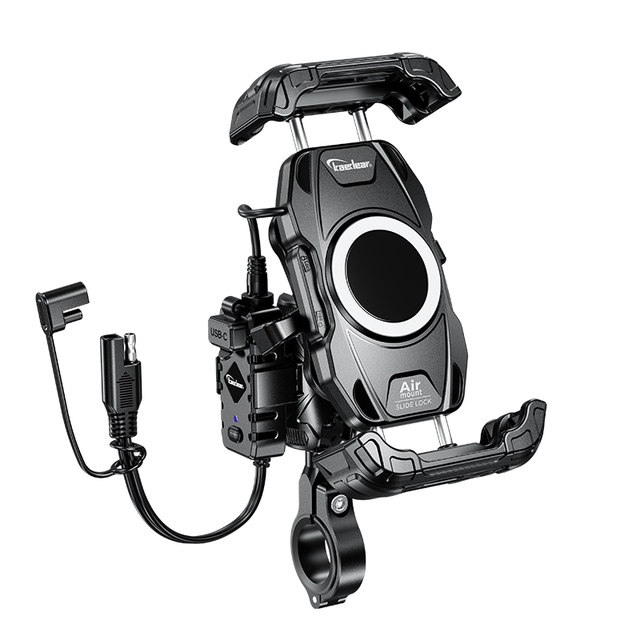High Quality Blueteeth Control Wireless Charging Mobile Phone Holder for E-Bike Waterproof Motorcycle Accessories