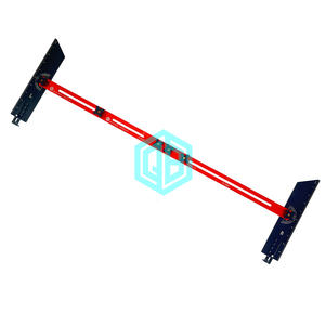 QinBu mise à niveau double écrou jauge de bande de roulement d'<span class=keywords><strong>escalier</strong></span> outil de Scribe réglable jauge de Contour de précision pour cloison sèche/cloison bois gabarit en aluminium - Product Image 1