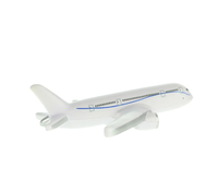 Jouet anti-stress en mousse PU en forme d'avion avec logo personnalisé, cadeau promotionnel pour les événements d'entreprise des compagnies aériennes