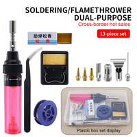 Ensemble de torche à souder au gaz portable pour usage domestique et industriel, fer à souder au gaz, extincteur pneumatique en plastique et en métal