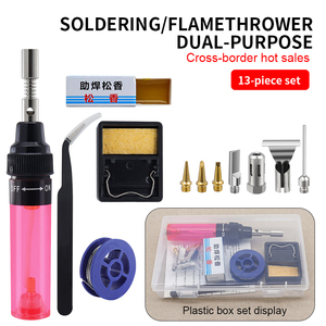 Juego <span class=keywords><strong>de</strong></span> Soldadura Portátil Doméstico e Industrial con <span class=keywords><strong>Soldador</strong></span> <span class=keywords><strong>de</strong></span> <span class=keywords><strong>Gas</strong></span>, Extintor <span class=keywords><strong>de</strong></span> Incendios Neumático para Plástico y Metal - Product Image 2