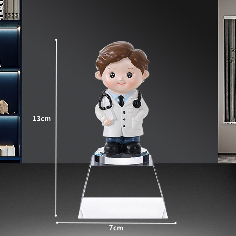 Base cuadrada de cristal - Doctor B para hombre