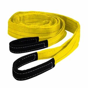OEM ODM 6:1 더블 폴리에스터 웨빙 슬링 1-20톤 리프팅 슬링 원형 및 평평한 패턴 2T*2M - Product Image 3