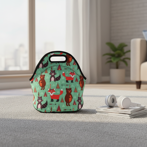 Custom Design Neoprene Insulated <strong>Lunch</strong> <strong>Bag</strong> with Zipper Closure Durable Portable <strong>for</strong> <strong>Work</strong> Picnic &amp; Outdoor Use - Product Image 3