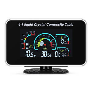 Jauge numérique de voiture 3 en 1, écran LCD, voltmètre, jauge de pression d'huile, jauge de température de l'eau avec capteur 1/8 NPT 10 mm, longueur de 8 pouces, fabriqué en Chine - Product Image 3