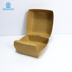 Cajas de Hamburguesas Kraft Tipo Concha de Nuevo Diseño, Impresión Personalizada, Materiales Reciclados Biodegradables, Empaque de Papel Marrón Ecológico - Product Image 3