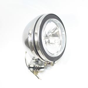 JSHINE Fari Fendinebbia e di Guida Alogeni Angel Eye Cromati Bianchi da 5 Pollici 12V/24V con Alloggiamento in Metallo e Lente in Vetro per Lampadina H3 - Product Image 2