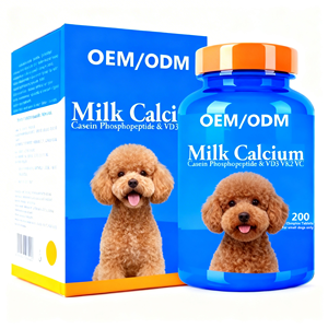 AINA Tabletas de Calcio de Leche de Rápida Absorción con Vitamina D3 para Perros: Apoyo a la Salud de Articulaciones y Huesos, Reparación de Cartílagos, Densidad Ósea y Refuerzo Inmunológico - Product Image 1