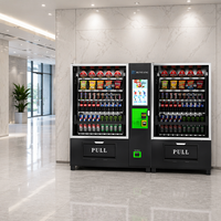 Distributeur automatique de collations et de boissons RUNYANG personnalisé, économique, pour l'extérieur, fonctionnant avec des pièces de monnaie, pour aliments et boissons