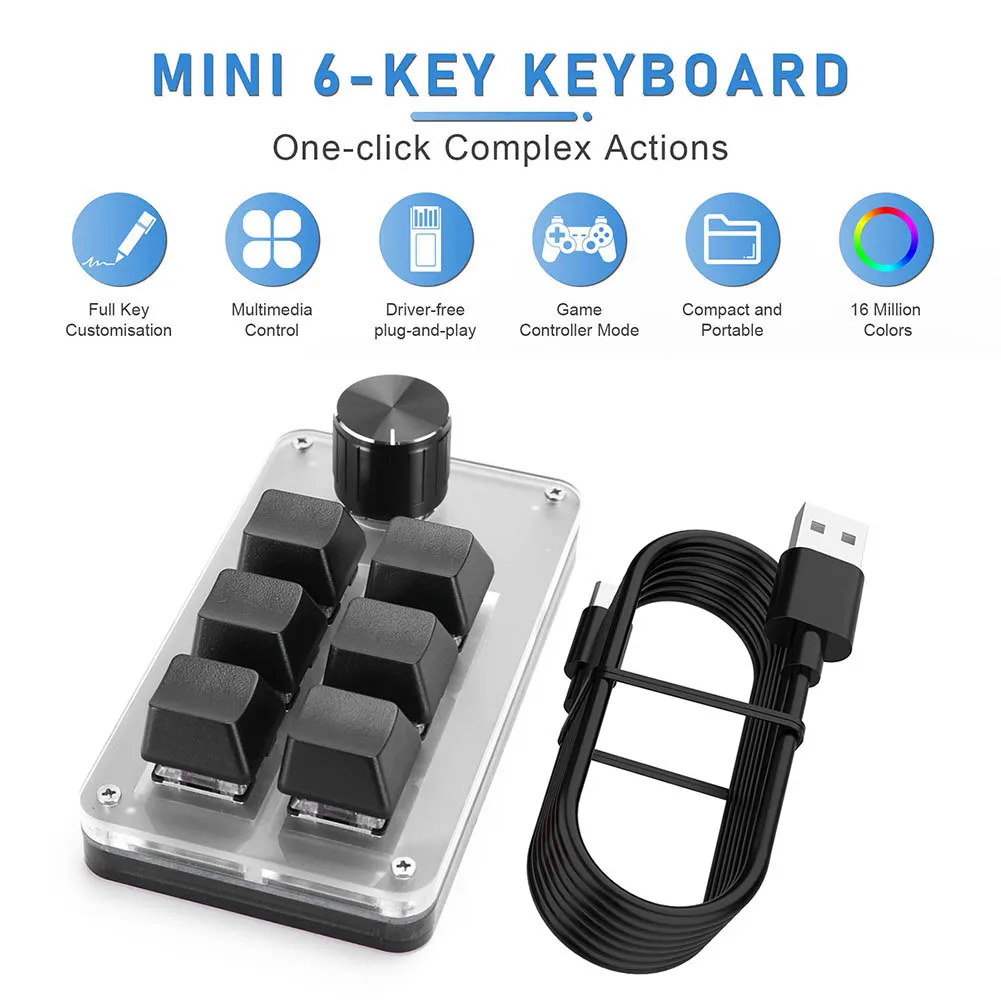 Black for 6 keys