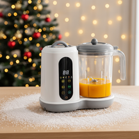 Robot culinaire intelligent XQS pour bébé, en matériau PP, 450W, mixeur multifonction électrique, préparateur de compléments alimentaires, hachoir, cuiseur vapeur, portable 1