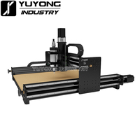 Kit complet de routeur à bois CNC noir 1515 QueenBee PRO avec version de mise à niveau de Rails linéaires 1515 QUEENBEE ULTRA CNC complet