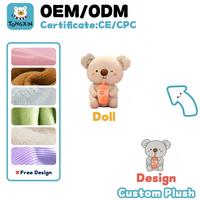 Muñeco Koala de Peluche Personalizado TX, Simulación Perezoso, Pequeño Juguete Almohada para Niños, Color Gris, Juguete de Caricatura CPC CE OEM ODM