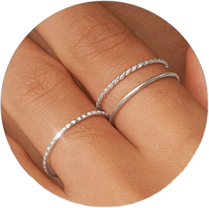 2026 New Korean Design Women's <strong>Gold</strong> Plated <strong>Dainty</strong> Stackable Thin Brass Trendy Engagement <strong>Rings</strong> Size 7 <strong>Rings</strong> for Women - Product Image 2