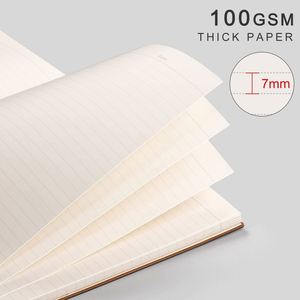 Thick Journal Lined Custom A5 Notebook College Ruled Leather Hardcover Softcover 100 Sheets <b>Gift</b> for Women Men Work - Product Image 4