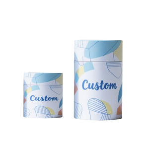 Tube en papier kraft recyclé écologique avec logo personnalisé, conteneur rond imprimé en couleur pour emballage cadeau universel - Product Image 2