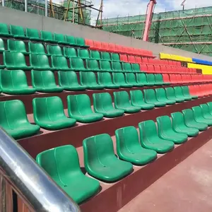 Penjualan laris kursi plastik kursi stadion kursi Portable Grandstand tempat bermain luar ruangan tahan air kursi stadion