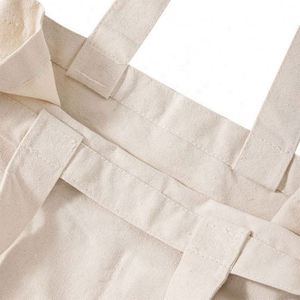 Wholesale Custom Reusable More Inner Pocket Grocery Supermarket Oragnic Cotton <b>Canvas</b> Shopping <b>Tote</b> Bags With Logo - Product Image 4