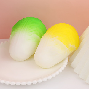 Most Popular TPR Decompression Funny Cabbage Vegetable Soft Slow Rebound Squeeze Stress Relief Toys for Kids <b>Boys</b> and Girls - Product Image 2