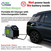 Borne de recharge extérieure pour véhicules électriques 380V triphasée avec prises CCS, Chademo, GBT, OCPP et prise à 3 broches