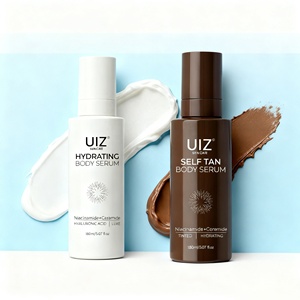 Suero Corporal Hidratante y Nutritivo con Ácido Hialurónico y Niacinamida de Marca Privada para Bronceado Corporal y Autobronceado - Product Image 3