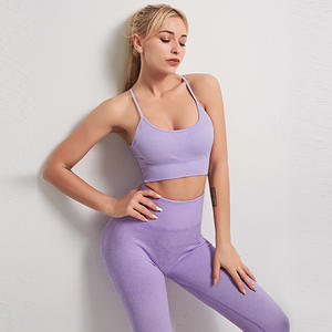 Nuovo Completo Sportivo da <span class=keywords><strong>Donna</strong></span>: Top a Maniche Lunghe, Leggings da Palestra, Pantaloni da Corsa, <span class=keywords><strong>Tuta</strong></span> Sportiva per Fitness, Set Yoga Senza Cuciture - Product Image 5