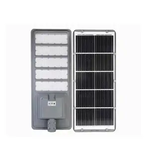 Ensor-Luz LED integrada de aluminio para exteriores, 50W, 60W, 80W, 100W, célula solar para farola
